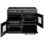 Stoves Richmond Deluxe D1100DF 110cm Dual Fuel Range Cooker - Black