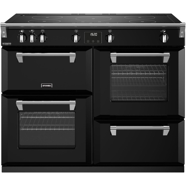Refurbished Stoves Richmond Deluxe D1100Ei 110cm Electric Range Cooker Black