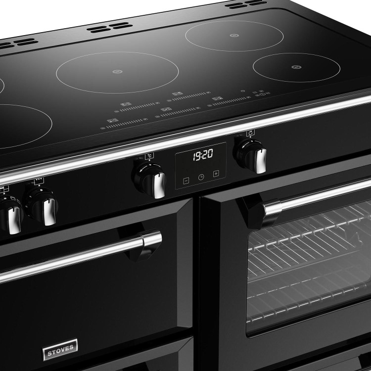 Refurbished Stoves Richmond Deluxe D1100Ei 110cm Electric Range Cooker Black