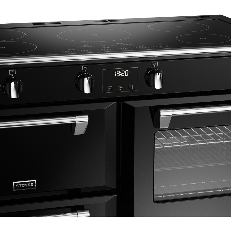 Refurbished Stoves Richmond Deluxe D1100Ei 110cm Electric Range Cooker Black