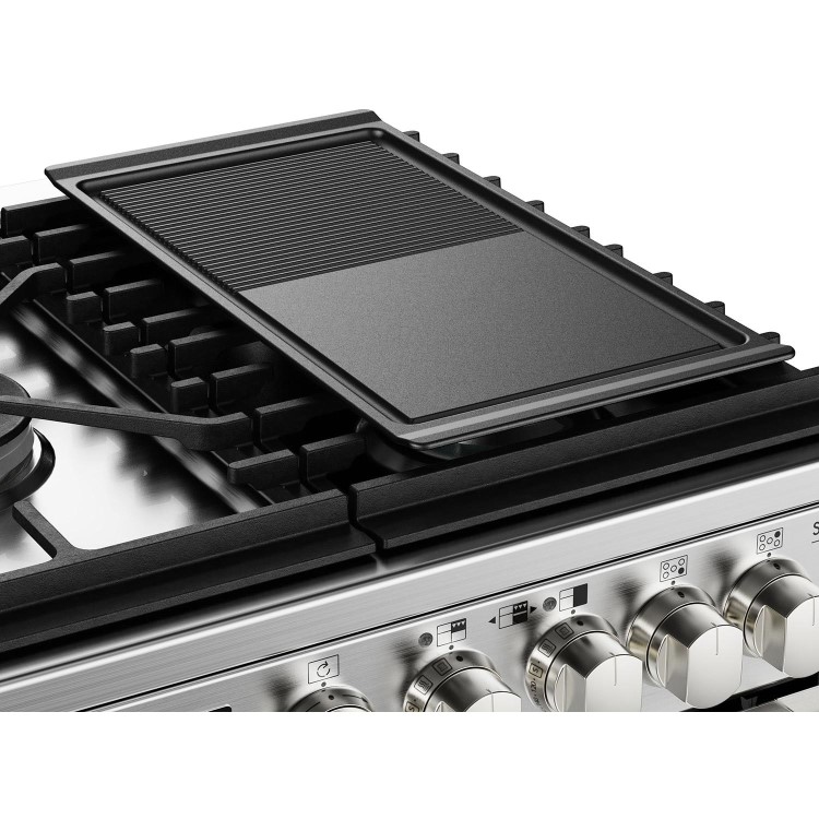 Stoves Sterling Deluxe D900DF 90cm Dual Fuel Range Cooker - Stainless Steel