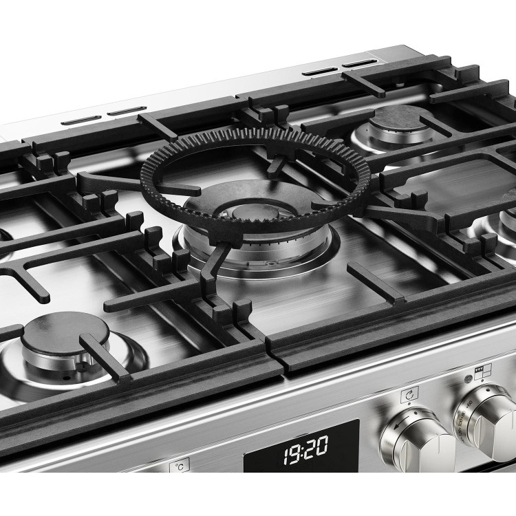 Stoves 444411467 Sterling Deluxe D1000DF 100cm Dual Fuel Range Cooker - Stainless Steel