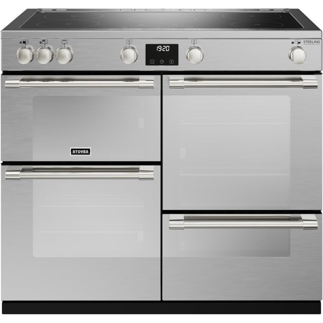 Stoves 444411473 Sterling Deluxe D1000Ei TCH 100cm Electric Range Cooker - Stainless Steel