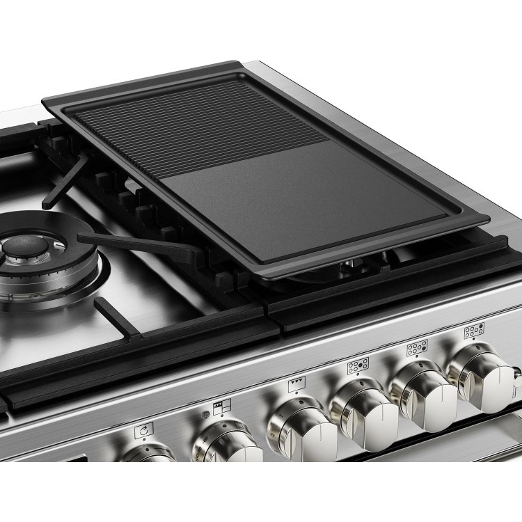 Stoves Sterling Deluxe D1100DF 110cm Dual Fuel Range Cooker - Stainless Steel