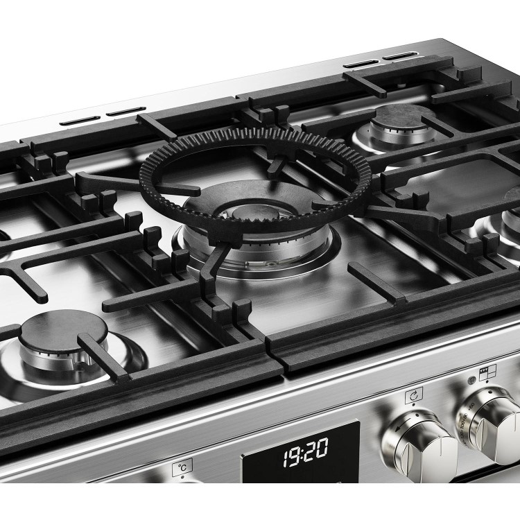 Stoves Sterling Deluxe D1100DF 110cm Dual Fuel Range Cooker - Stainless Steel