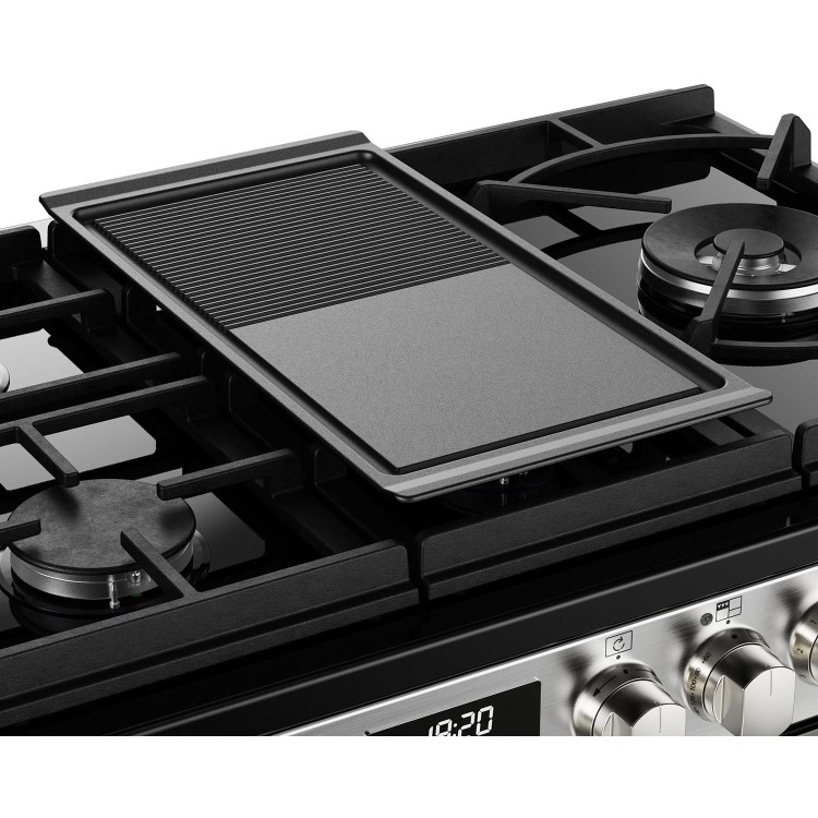 Stoves Sterling Deluxe D1100DF 110cm Dual Fuel Range Cooker - Stainless Steel