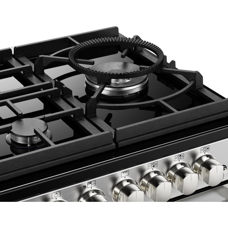 Stoves Sterling Deluxe D1100DF 110cm Dual Fuel Range Cooker - Stainless Steel