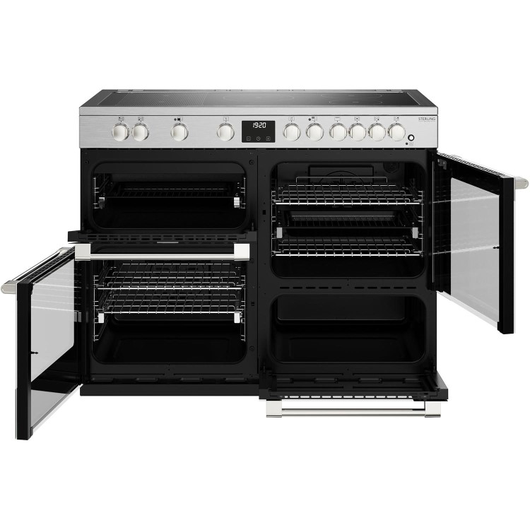 Stoves 444411480 Sterling Deluxe D1100Ei RTY 110cm Electric Range Cooker - Stainless Steel