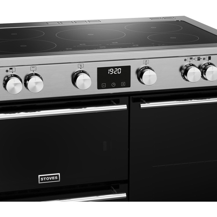 Stoves Precision Deluxe D900Ei 90cm Electric Range Cooker - Stainless Steel