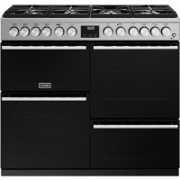 Stoves Precision Deluxe D1000DF 100cm Dual Fuel Range Cooker - Stainless Steel