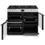 Stoves Precision Deluxe D1000DF 100cm Dual Fuel Range Cooker - Stainless Steel