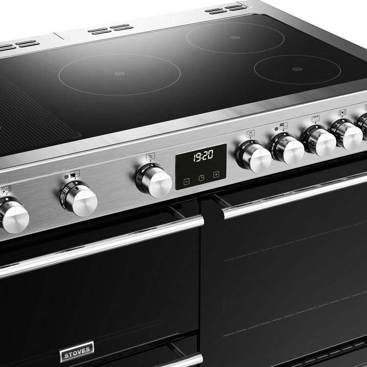 Stoves Precision Deluxe D1000Ei 100cm Electric Range Cooker - Stainless Steel