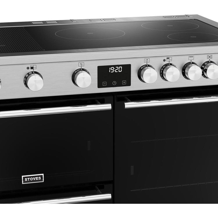 Stoves Precision Deluxe D1000Ei 100cm Electric Range Cooker - Stainless Steel