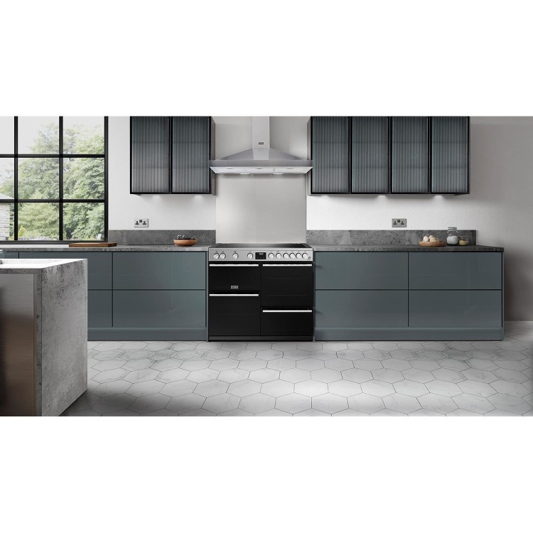 Stoves Precision Deluxe D1000Ei 100cm Electric Range Cooker - Stainless Steel