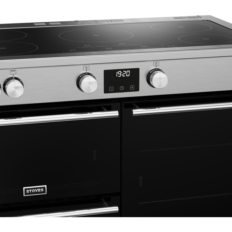 Stoves Precision Deluxe D1000Ei 100cm Electric Range Cooker - Stainless Steel