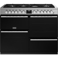 Stoves Precision Deluxe D1100DF 110cm Dual Fuel Range Cooker - Stainless Steel
