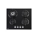 444411637 Belling 60cm Gas on Glass 4 Burner Gas Hob - Black