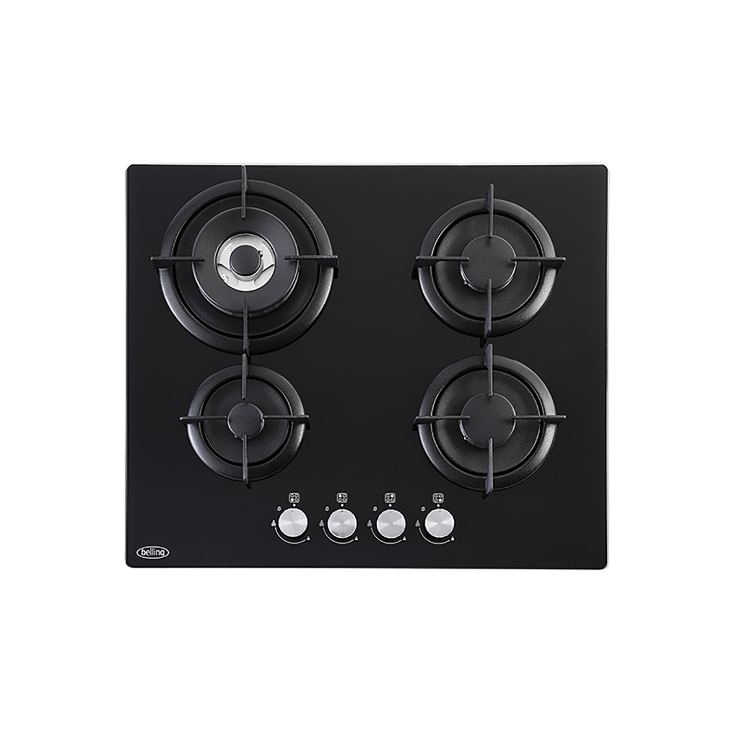 60cm Gas on Glass 4 Burner Gas Hob