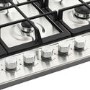 Belling 75cm 5 Burner Gas Hob With Cast Iron Pan Stands - Stainless Steel