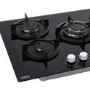 Belling 75cm 5 Burner Gas on Glass Hob - Black