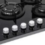 Belling 75cm 5 Burner Gas on Glass Hob - Black