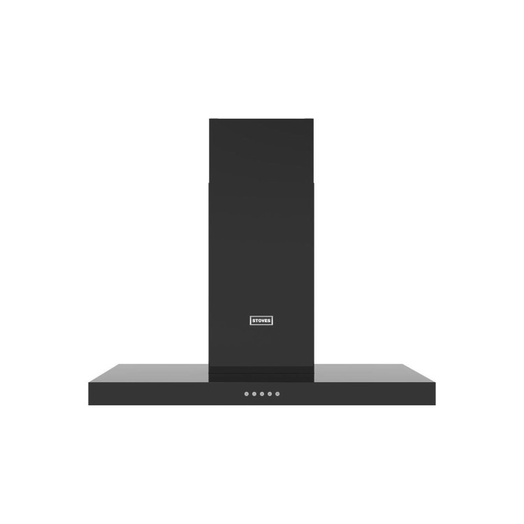 Stoves Sterling 90T 90cm Chimney Cooker Hood - Black