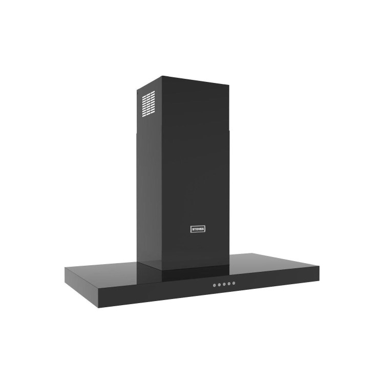 Stoves Sterling 90T 90cm Chimney Cooker Hood - Black