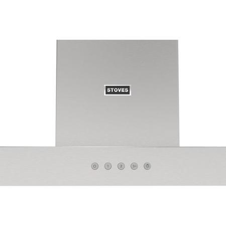 Stoves Sterling 90T 90cm Chimney Cooker Hood - Stainless Steel 