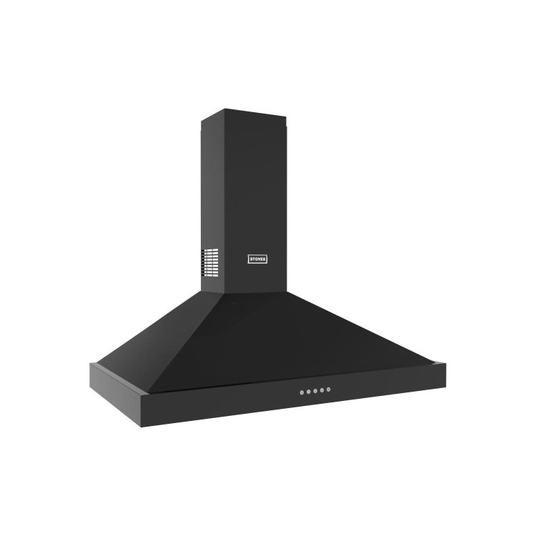 Stoves Sterling 110PYR 110cm Chimney Cooker Hood - Black