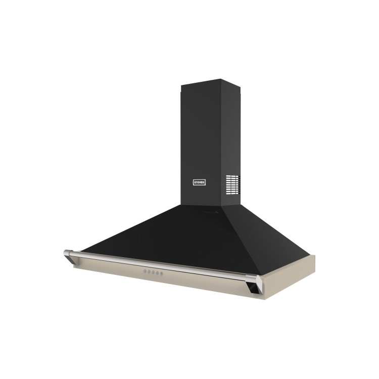 Stoves Richmond 100PYR 100cm Chimney Cooker Hood - Cream