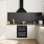 Belling 60cm Pyramid Chimney Cooker Hood - Black