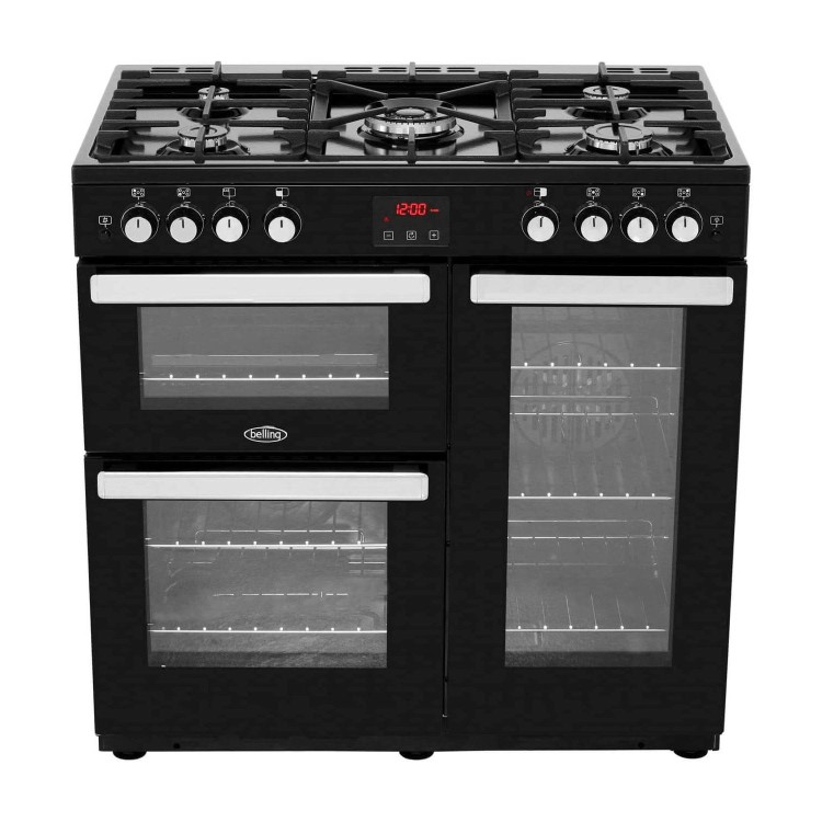 Belling Cookcentre X90G 90cm Gas Range Cooker - Black