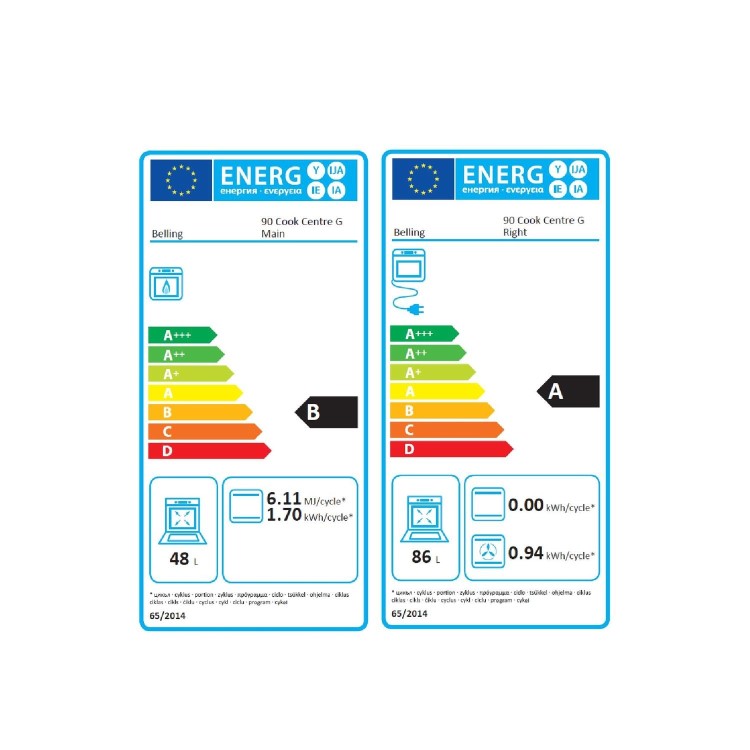 Belling Cookcentre 90G 90cm Gas Range Cooker - Black