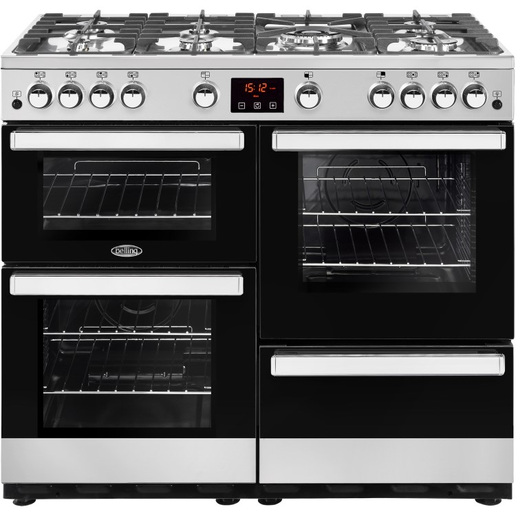 Belling Cookcentre X100G 100cm Gas Range Cooker - Stainless Steel