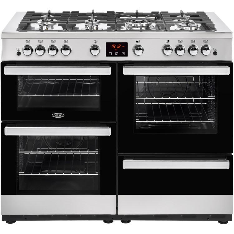 Belling Cookcentre X110G 110cm Gas Range Cooker - Stainless Steel