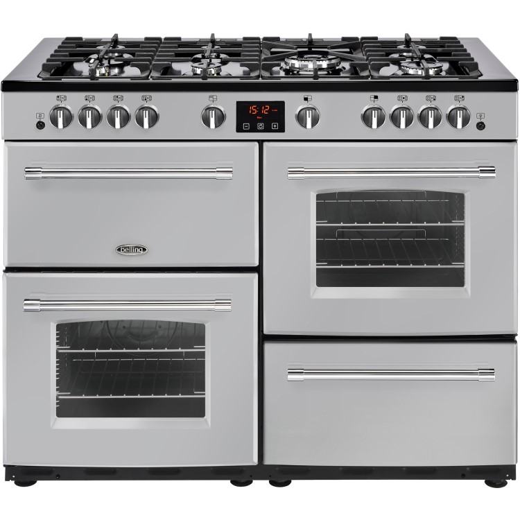 Belling Farmhouse X110G 110cm Gas Range Cooker - Silver