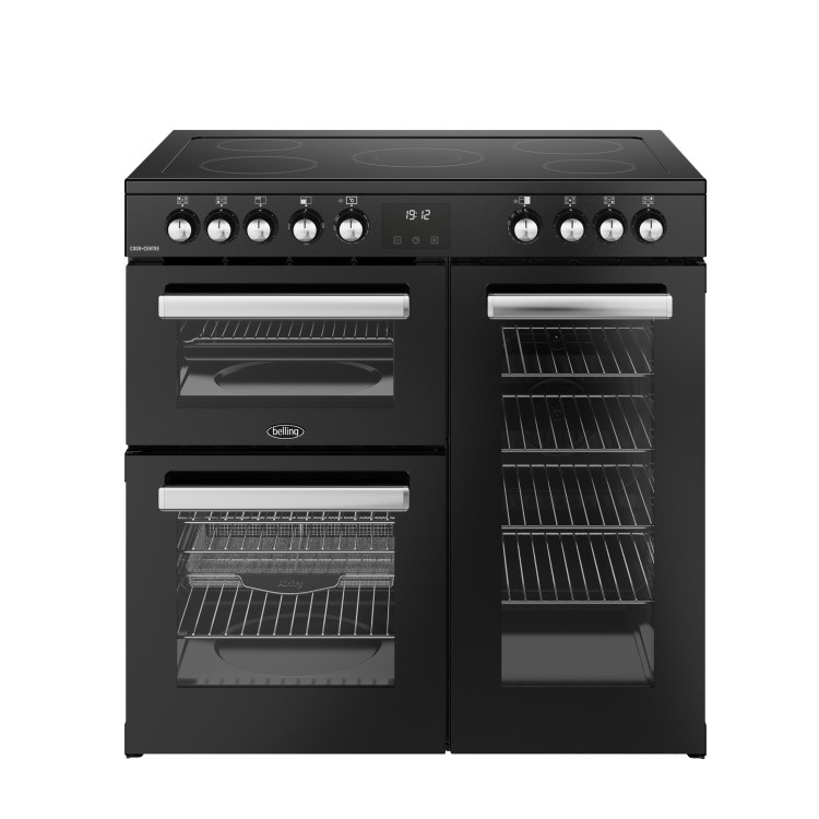 Belling Cookcentre 90cm Electric Range Cooker - Black