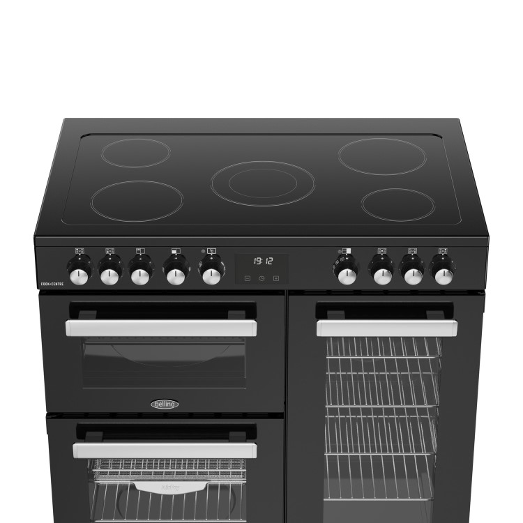 Belling Cookcentre 90cm Electric Range Cooker - Black