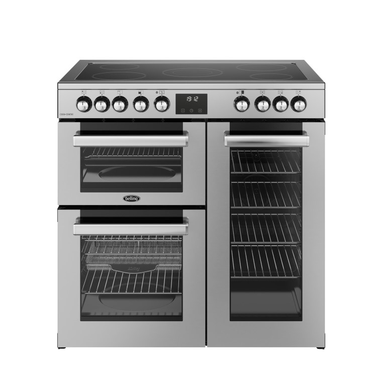 Belling Cookcentre 90cm Electric Range Cooker - Stainless Steel