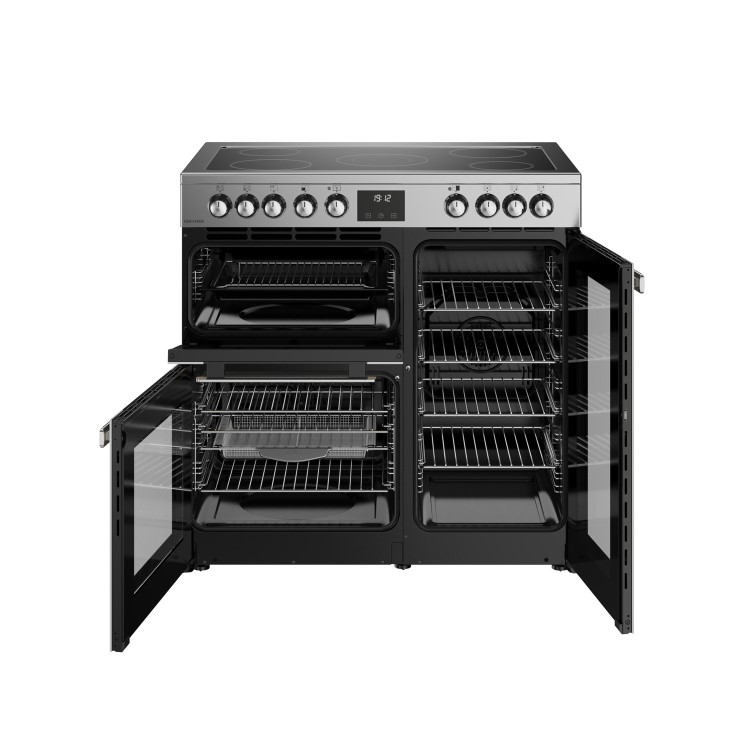 Belling Cookcentre 90cm Electric Range Cooker - Stainless Steel