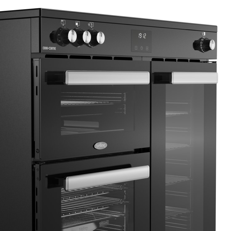 Belling Cookcentre 90cm Electric Induction Range Cooker - Black