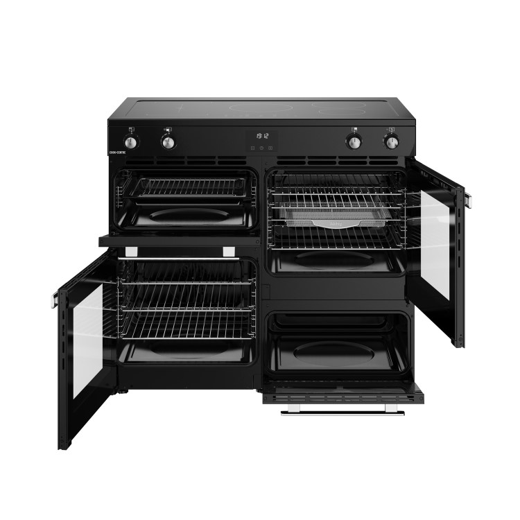 Belling Cookcentre 100cm Electric Induction Range Cooker - Black
