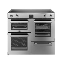 Belling Cookcentre 100cm Electric Induction Range Cooker - Stainless Steel