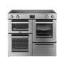 Belling Cookcentre 100cm Electric Induction Range Cooker - Stainless Steel