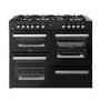 Belling Cookcentre 110cm Dual Fuel Range Cooker - Black