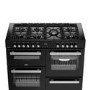 Belling Cookcentre 110cm Dual Fuel Range Cooker - Black