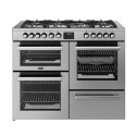 444411806 Belling Cookcentre 110cm Dual Fuel Range Cooker - Stainless Steel