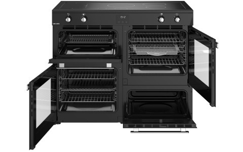 2 Ovens, Separate Grill, and Storage Compartment.