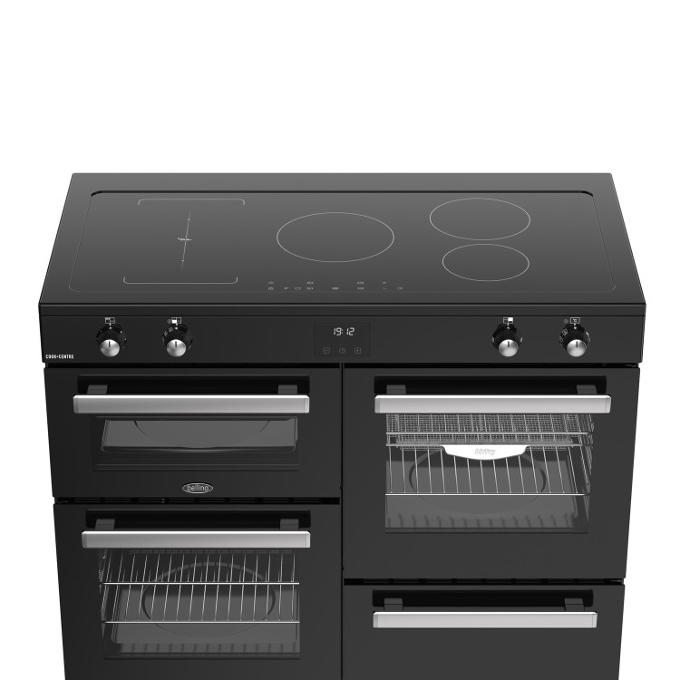 Refurbished Belling Cookcentre 444411807 110cm 5 Zone Induction Hob Electric Range Cooker