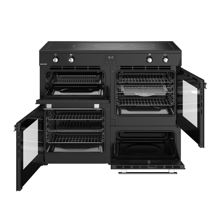 Refurbished Belling Cookcentre 444411807 110cm 5 Zone Induction Hob Electric Range Cooker